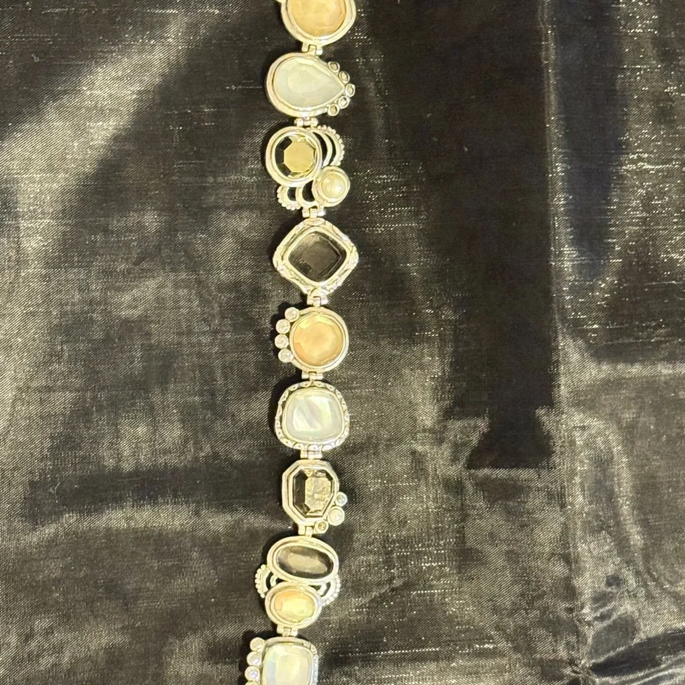 Silpada Exemplar Silver Bracelet with Multi-Colored Stones - Picture 4 of 6